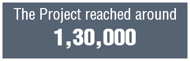 The Project reached around 1,30,000 